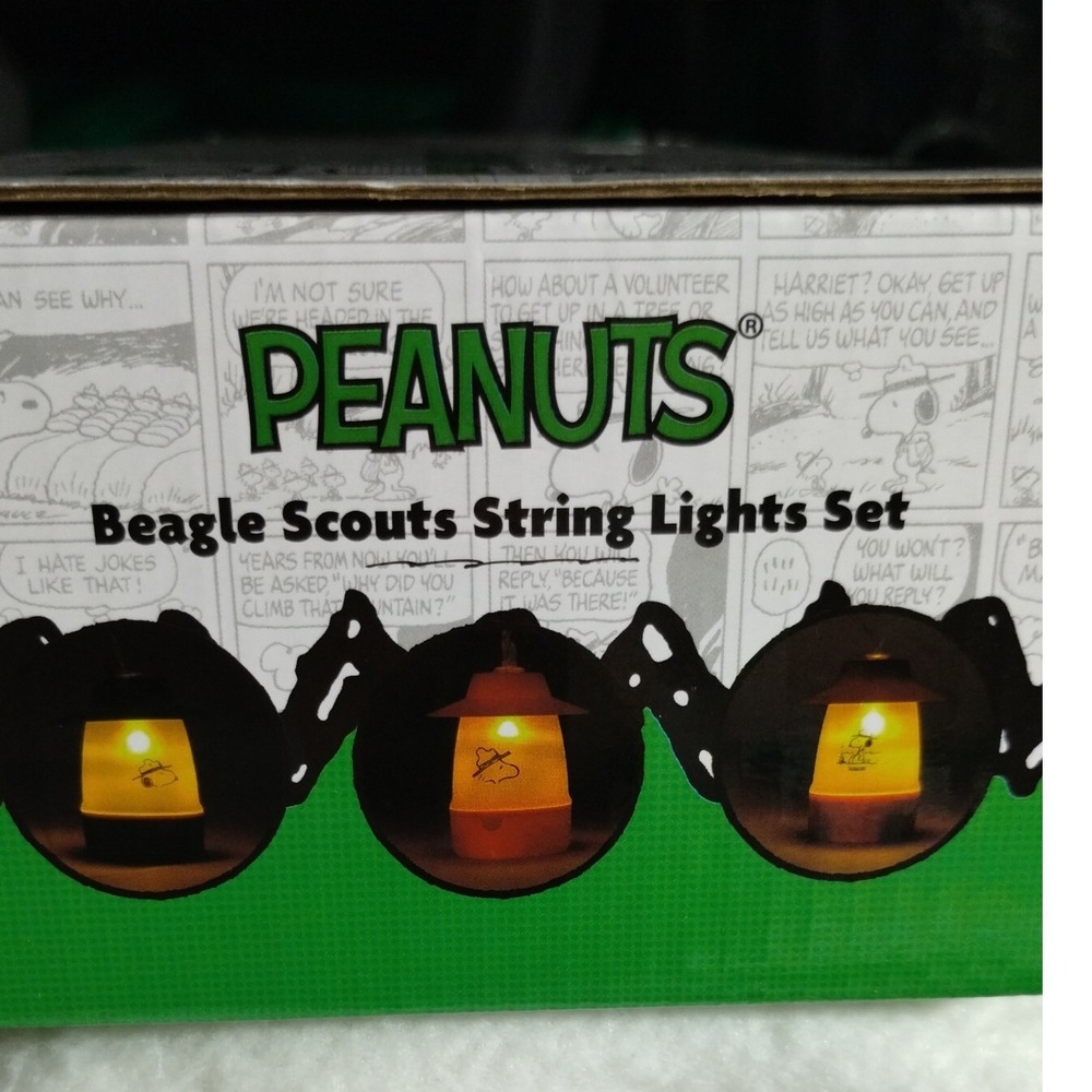 Peanuts Beagle Scouts String Lights Set 10 LED Flashing Water Repellent - Picture 8 of 16